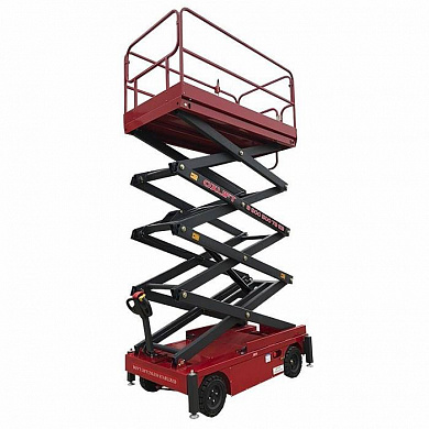 Купить самоходный ножничный подъемник 300 кг 7,5 м oxlift qz-030-075