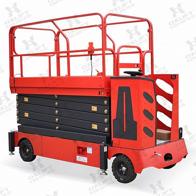 Купить самоходный ножничный подъемник 300 кг 7,5 м oxlift qz-030-075 wd