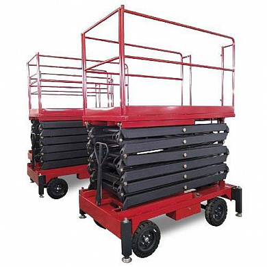 Купить ножничный подъемник 300 кг 9 м qx-030-090 oxlift