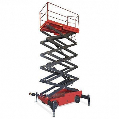 Купить самоходный ножничный подъемник 500 кг 12 м oxlift qz-050-120