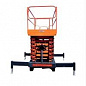 GROST Tower Drive BS 500-14 с выдвижной платформой. Самоходный подъемник  ножничного типа  с питанием от аккумуляторов.